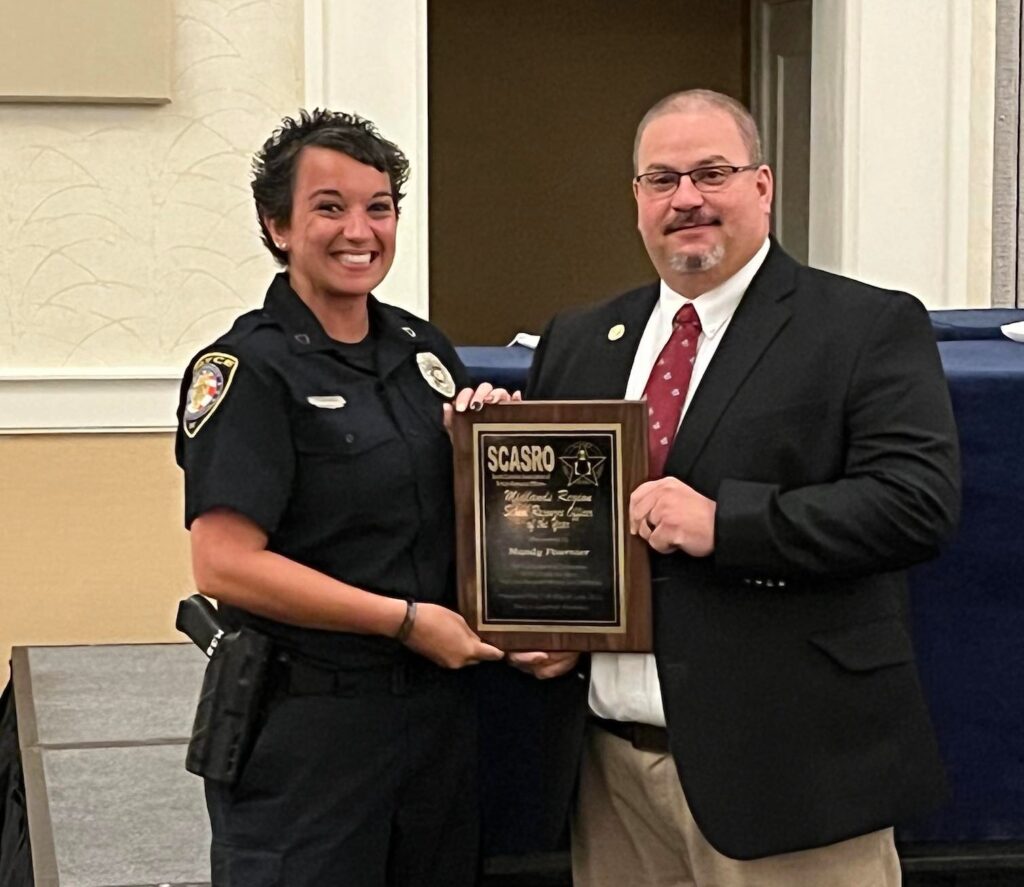 Senior Police Officer Mandy Fournier was selected as the South Carolina Regional SRO of the Year